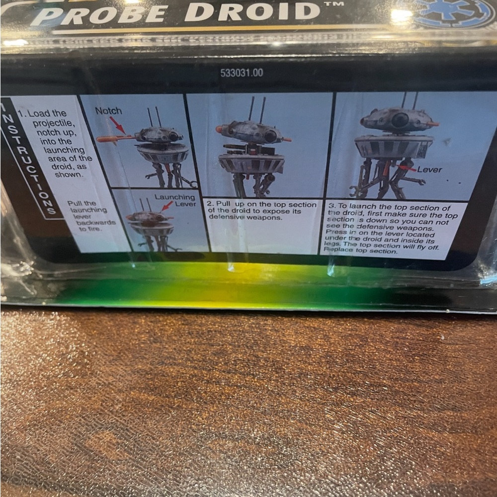 Star Wars POTF Deluxe Probe Droid Kenner 1996 MOC Self Destruct Torpedo 4383 - Picture 5 of 5